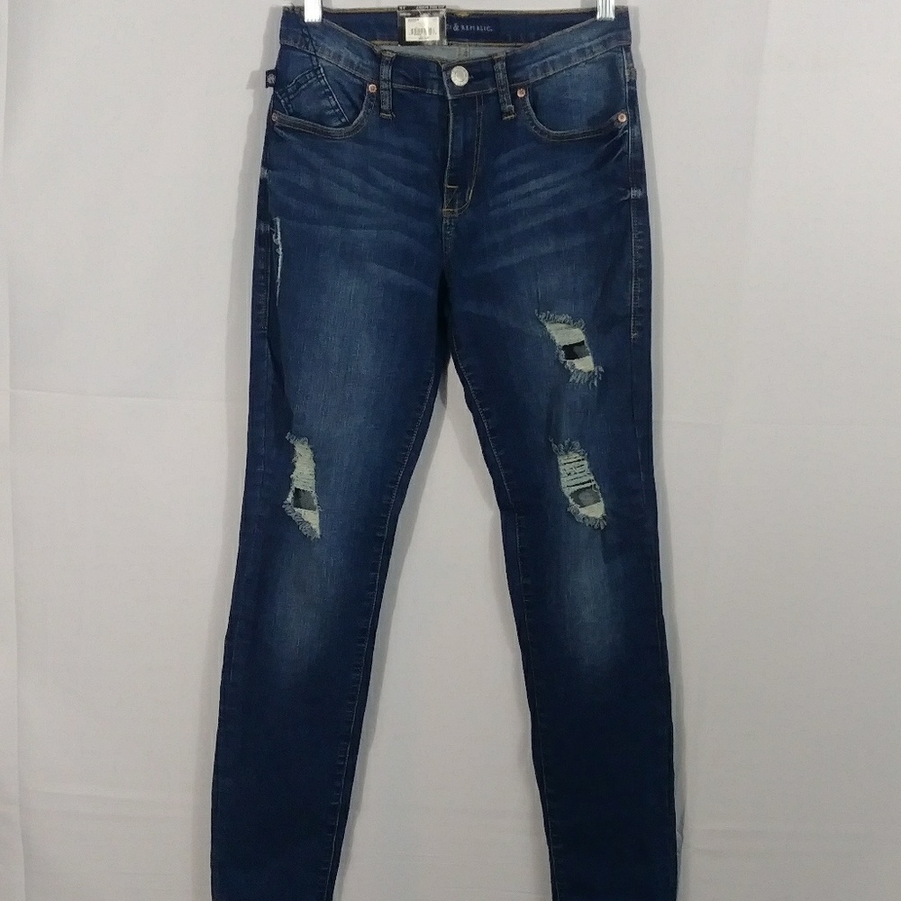 NWT Rock & 🎉SOLD🎉 skinny jeans women size 8M - Picture 2 of 8